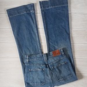 Madewell rivet & thread high waist wide leg jeans